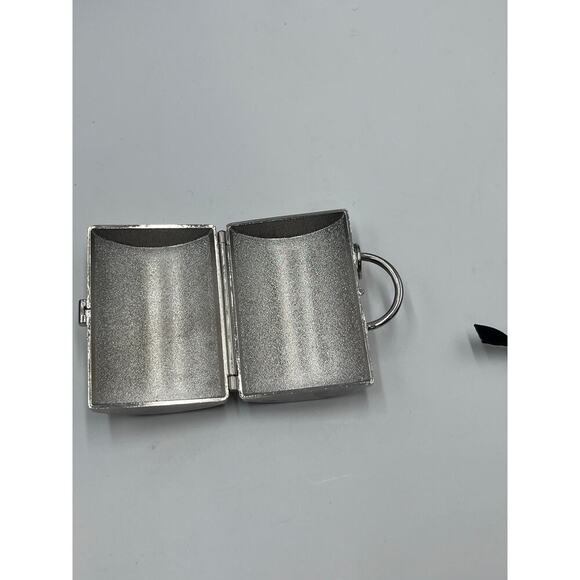 Judith Leiber Purple Green Enameled
Butterflies Motif Handbag Trinket Pill Case - Picture 4 of 8